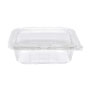 Eatery Essentials Hinged-Lid Tamper-Evident Container, 24oz, RPET, Clear