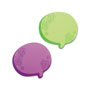 Redi-Tag/B. Thomas Enterprises Thought Bubble Notes, 2 3/4 x 3, Green/Purple, 75-Sheet Pads, 2/Set