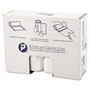 InteplastPitt High-Density Interleaved Commercial Can Liners, 60 gal, 17 microns, 38" x 60", Clear, 200/Carton