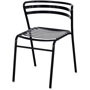 Safco CoGo Steel Outdoor/Indoor Stack Chair, Black, 2/Carton