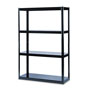 Safco Boltless Steel Shelving, Five-Shelf, 48w x 18d x 72h, Black