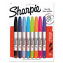 Sharpie® Twin-Tip Permanent Marker, Fine/Extra-Fine Bullet Tip, Assorted Colors, 8/Set