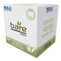 Solo Bare Paper Eco-Forward Dinnerware, 12oz Bowl, Green/Tan, 500/Carton