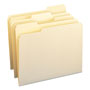 Smead Manila File Folders, 1/3-Cut Tabs, Letter Size, 100/Box