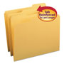 Smead Reinforced Top Tab Colored File Folders, 1/3-Cut Tabs, Letter Size, Goldenrod, 100/Box