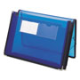 Smead Poly Wallets, 2.25" Expansion, 1 Section, Letter Size, Translucent Blue