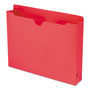 Smead Colored File Jackets with Reinforced Double-Ply Tab, Straight Tab, Letter Size, Red, 50/Box