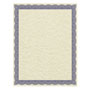 Southworth Parchment Certificates, Traditional, 8 1/2 x 11, Ivory w/ Blue Border, 50/Pack