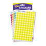 Trend Enterprises SuperSpots and SuperShapes Sticker Variety Packs, Neon Smiles, 2,500/Pack