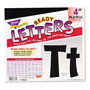 Trend Enterprises Ready Letters Playful Combo Set, Black, 4"h, 216/Set