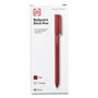 TRU RED™ Ballpoint Pen, Stick, Medium 1 mm, Red Ink, Red Barrel, Dozen