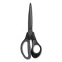 TRU RED™ Non-Stick Titanium-Coated Scissors, 8" Long, 3.86" Cut Length, Charcoal Black Blades, Black/Gray Straight Handle