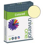 Universal Deluxe Colored Paper, 20lb, 8.5 x 11, Canary, 500/Ream