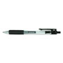 Universal Comfort Grip Retractable Gel Pen, 0.7mm, Black Ink, Smoke Barrel, Dozen