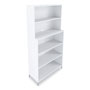 Union & Scale™ Essentials Laminate Bookcase, Five-Shelf, 35.8 x 14.9 x 72, White