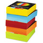 Wausau Papers Color Paper - Five-Color Mixed Carton, 24lb, 8.5 x 11, Assorted, 500 Sheets/Ream, 5 Reams/Carton
