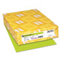 Neenah Paper Exact Brights Paper, 20lb, 8.5 x 11, Bright Green, 500/Ream