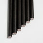 Aardvark 7.75" Unwrapped Black Jumbo Paper Straws