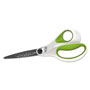 Acme CarboTitanium Bonded Scissors, 8" Long, 3.25" Cut Length, White/Green Straight Handle