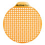 ActiveAire Low-Splash Deodorizer Urinal Screen, Sunscape Mango, 12 Screens/Case