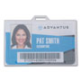 Advantus ID Card Holders, Horizontal, 3.68 x 2.25, Clear, 25/Pack