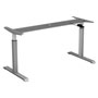Alera AdaptivErgo Pneumatic Height-Adjustable Table Base, 26.18" to 39.57", Gray