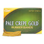 Alliance Rubber Pale Crepe Gold Rubber Bands, Size 19, 0.04" Gauge, Crepe, 1 lb Box, 1,890/Box