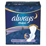 Always® Maxi Pads with Wings, Extra Heavy, Overnight, Unscented, Size 5, 20 Per Box, 6/Case, 120 Total