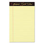 Ampad Gold Fibre Quality Writing Pads, Medium/College Rule, 50 Canary-Yellow 5 x 8 Sheets, Dozen