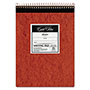 Ampad Gold Fibre Retro Wirebound Writing Pads, Wide/Legal Rule, Red Cover, 70 Antique Ivory 8.5 x 11.75 Sheets
