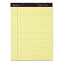 Ampad Gold Fibre Writing Pads, Wide/Legal Rule, 50 Canary-Yellow 8.5 x 11.75 Sheets, 4/Pack