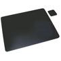 Artistic Office Products Leather Desk Pad w/Coaster, 19 x 24, Black