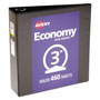 Avery Economy View Binder with Round Rings , 3 Rings, 3" Capacity, 11 x 8.5, Black