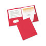 Avery Two-Pocket Folder, Prong Fastener, Letter, 1/2" Capacity, Red, 25/Box