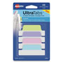 Avery Ultra Tabs Repositionable Margin Tabs, 1/5-Cut Tabs, Assorted Pastels, 2.5" Wide, 48/Pack