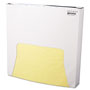 Bagcraft Grease-Resistant Paper Wraps and Liners, 12 x 12, Yellow, 1000/Box, 5 Boxes/Carton