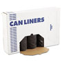 Boardwalk Low-Density Waste Can Liners, 60 gal, 0.65 mil, 38" x 58", Black, 100/Carton