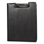 Bond Street Faux-Leather Padfolio, Notched Front Cover with Clipboard Fastener, 9 x 12 Pad, 9.75 x 12.5, Black