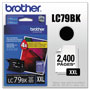 Brother LC79BK Innobella Super High-Yield Ink, 2400 Page-Yield, Black