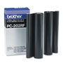 Brother PC-202RF Thermal Transfer Refill Roll, 450 Page-Yield, Black, 2/PK