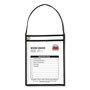 C-Line 1-Pocket Shop Ticket Holder w/Strap, Black Stitching, 75-Sheet, 9 x 12, 15/Box
