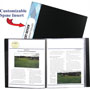 C-Line Bound Sheet Protector Presentation Book, 12 Sleeves, 11 x 8-1/2, Black