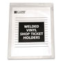 C-Line Clear Vinyl Shop Ticket Holders, Both Sides Clear, 15 Sheets, 8 1/2 x 11, 50/BX