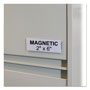 C-Line HOL-DEX Magnetic Shelf/Bin Label Holders, Side Load, 2" x 6", Clear, 10/Box