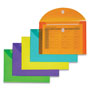 C-Line Reusable Poly Envelope, Hook & Loop Closure, 8.5 x 11, Assorted, 10/Pack