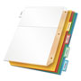 Cardinal Poly Ring Binder Pockets, 11 x 8 1/2, Letter, Assorted Colors, 5/Pack