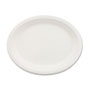 Chinet Classic Paper Dinnerware, Oval Platter, 9 3/4 x 12 1/2, White, 500/Carton