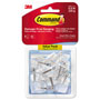 Command® Clear Hooks and Strips, Plastic/Wire, Small, 9 Hooks with 12 Adhesive Strips per Pack