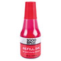 Consolidated Stamp Self-Inking Refill Ink, Red, 0.9 oz. Bottle