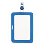 Cosco MyID Badge Holder, Vertical/Horizontal, 3 5/8 x 2 1/4, Blue, 1/ea